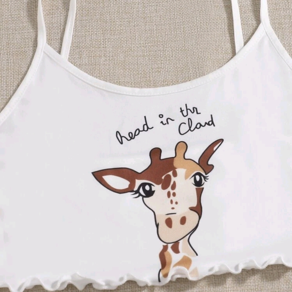 2 Piece Giraffe Graphic P.J Set - Picture 4 of 4